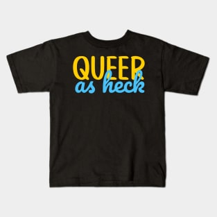 Queer as Heck Script Kids T-Shirt